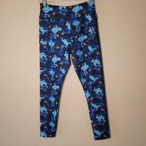Amelia Rose Blue Aladdin Genie Abu Spandex Pants OS